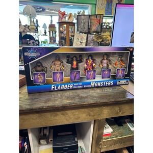 Vintage 1997 Beetleborgs Flabber & The Hillhurst House Monsters Bandai Toy Set